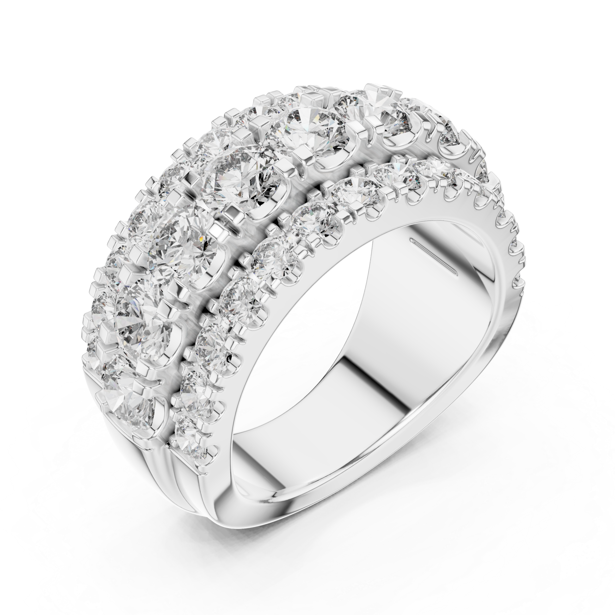 Chic Baguette Diamond Ring