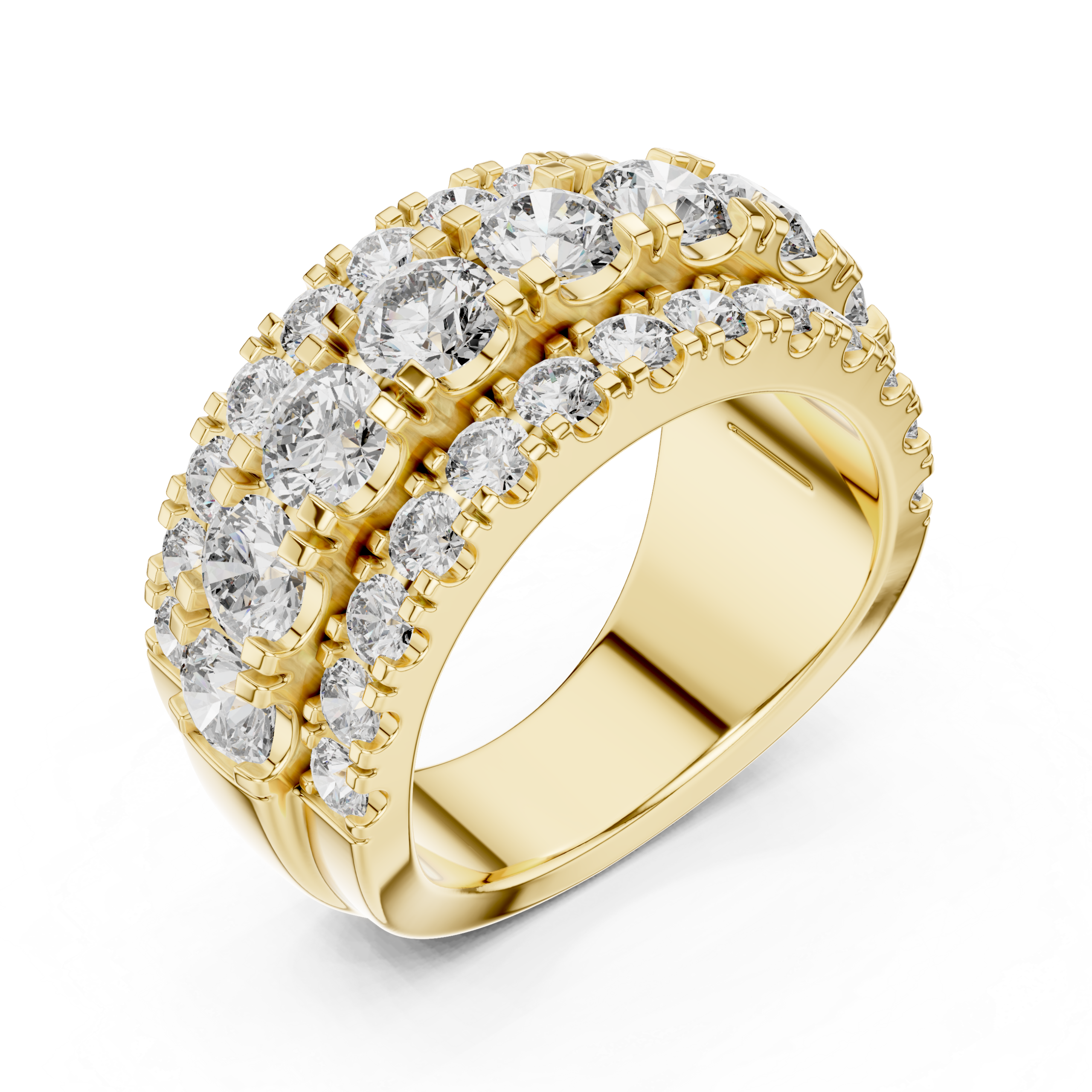 Chic Baguette Diamond Ring