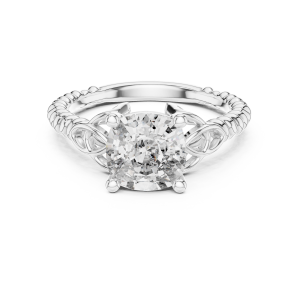 Elegant Round Diamond Ring