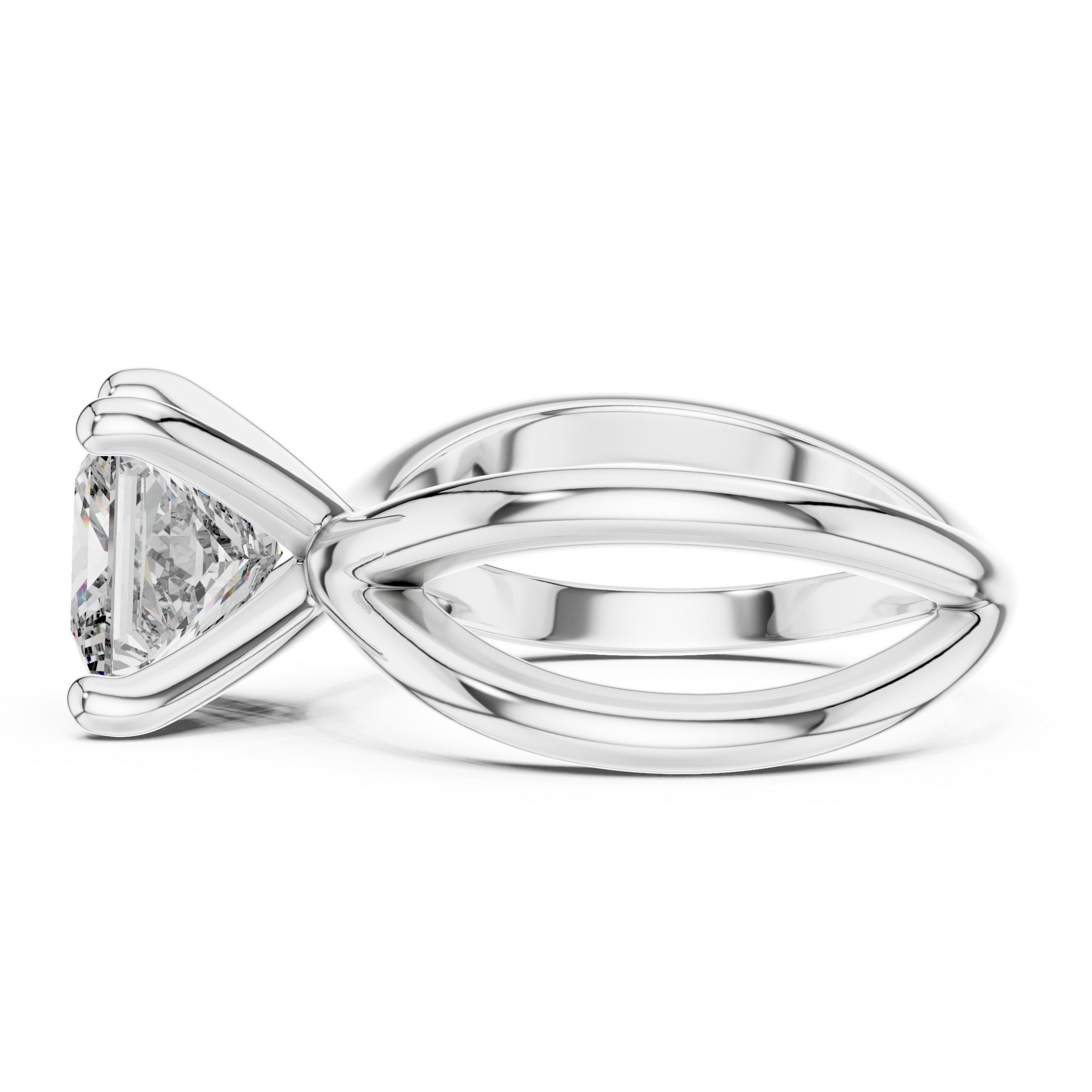 Radiant Baguette Diamond Ring