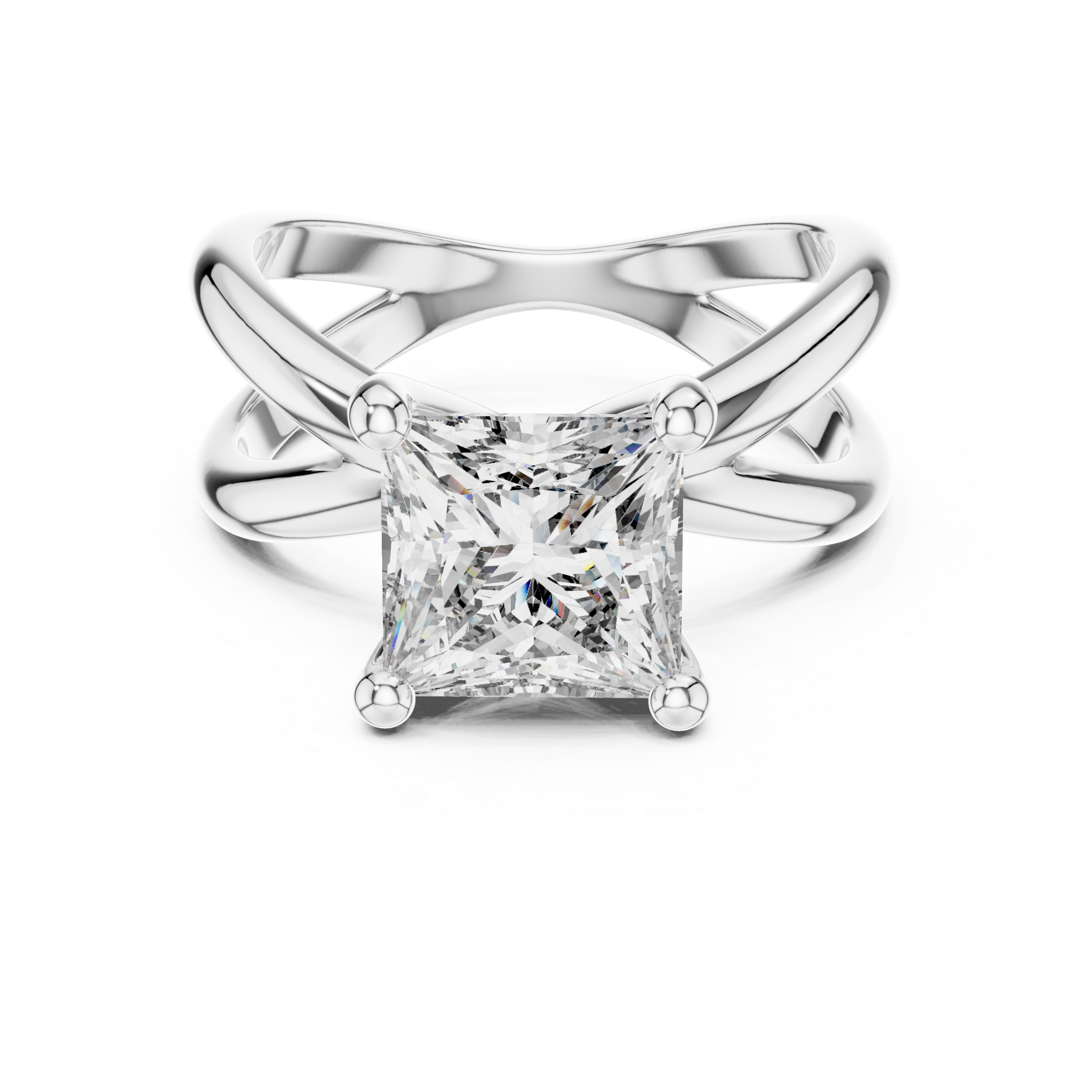 Radiant Baguette Diamond Ring
