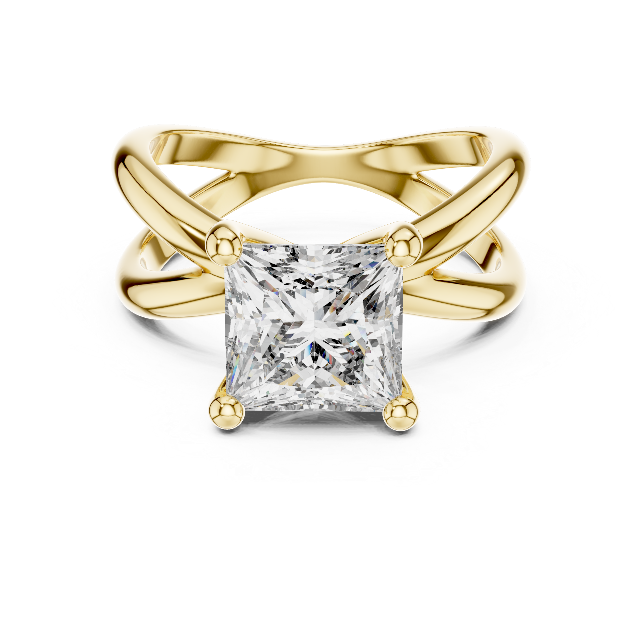Radiant Baguette Diamond Ring