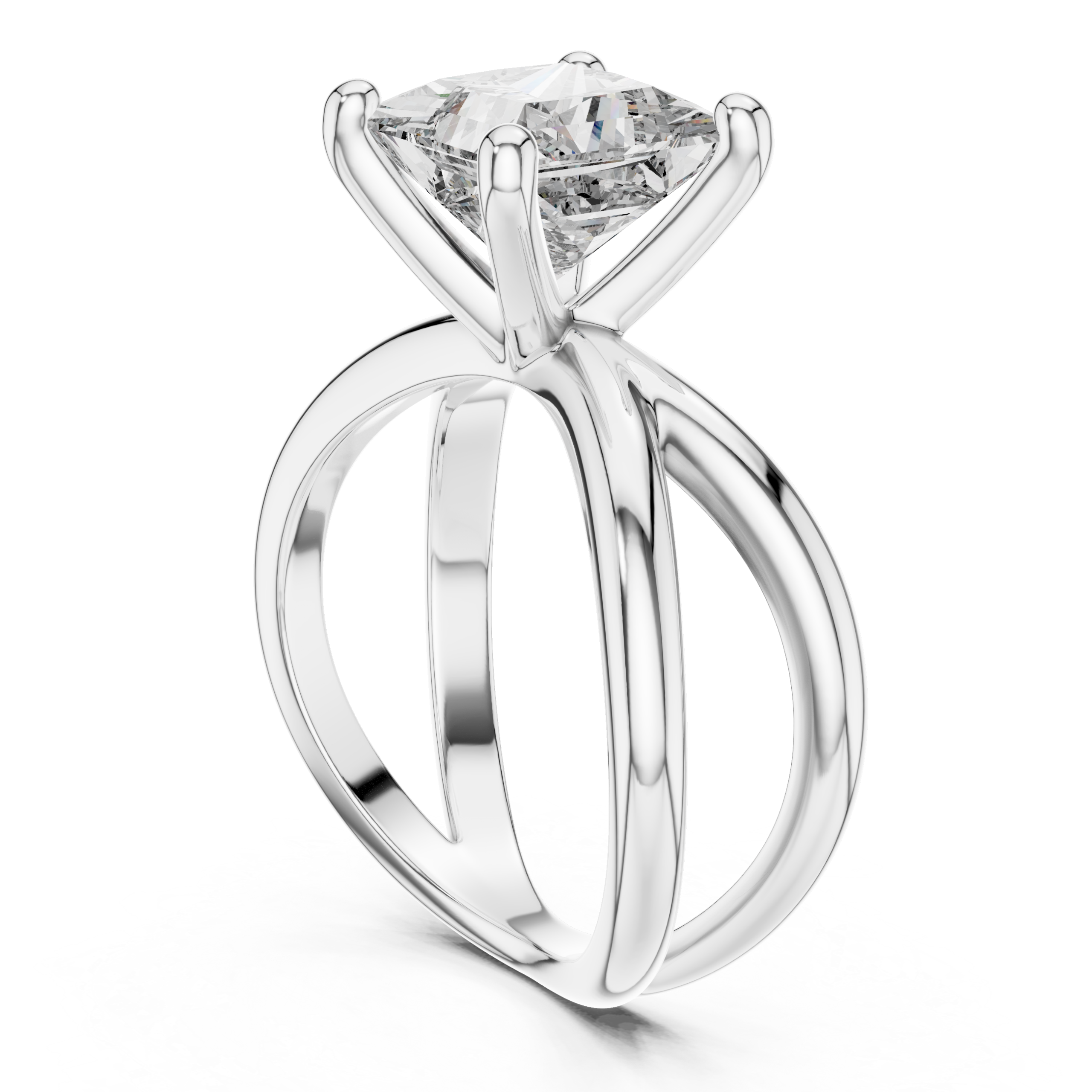 Radiant Baguette Diamond Ring