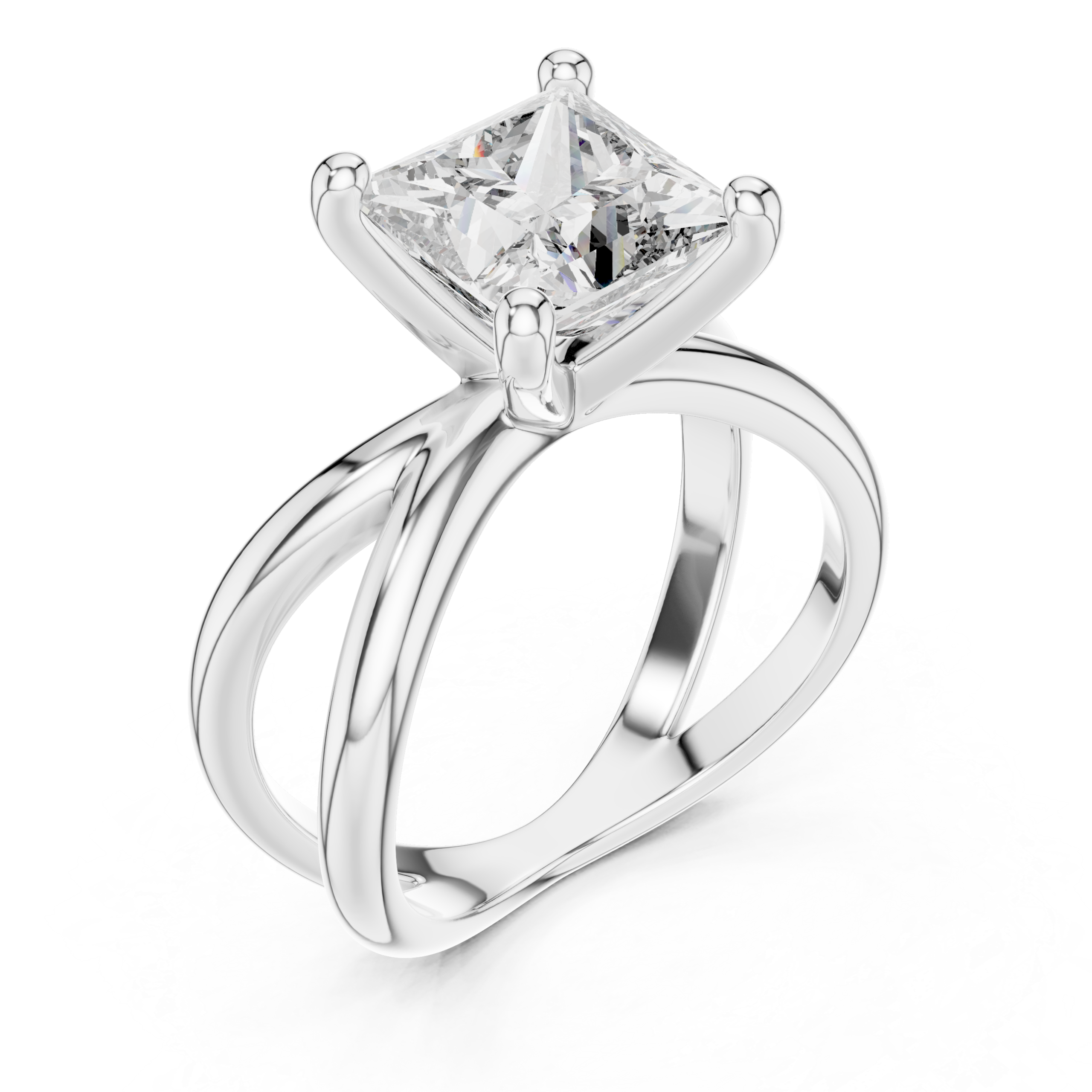 Radiant Baguette Diamond Ring