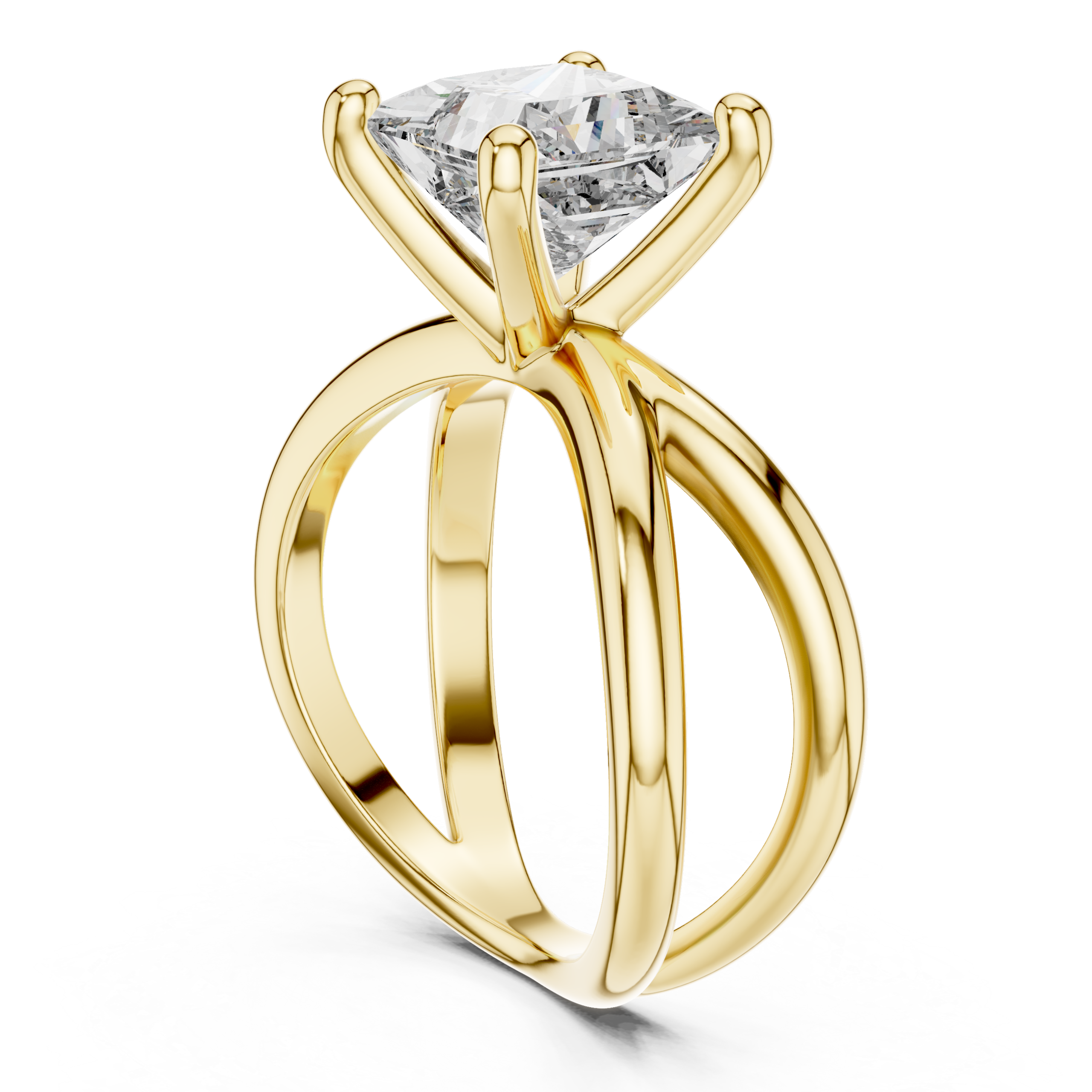 Radiant Baguette Diamond Ring