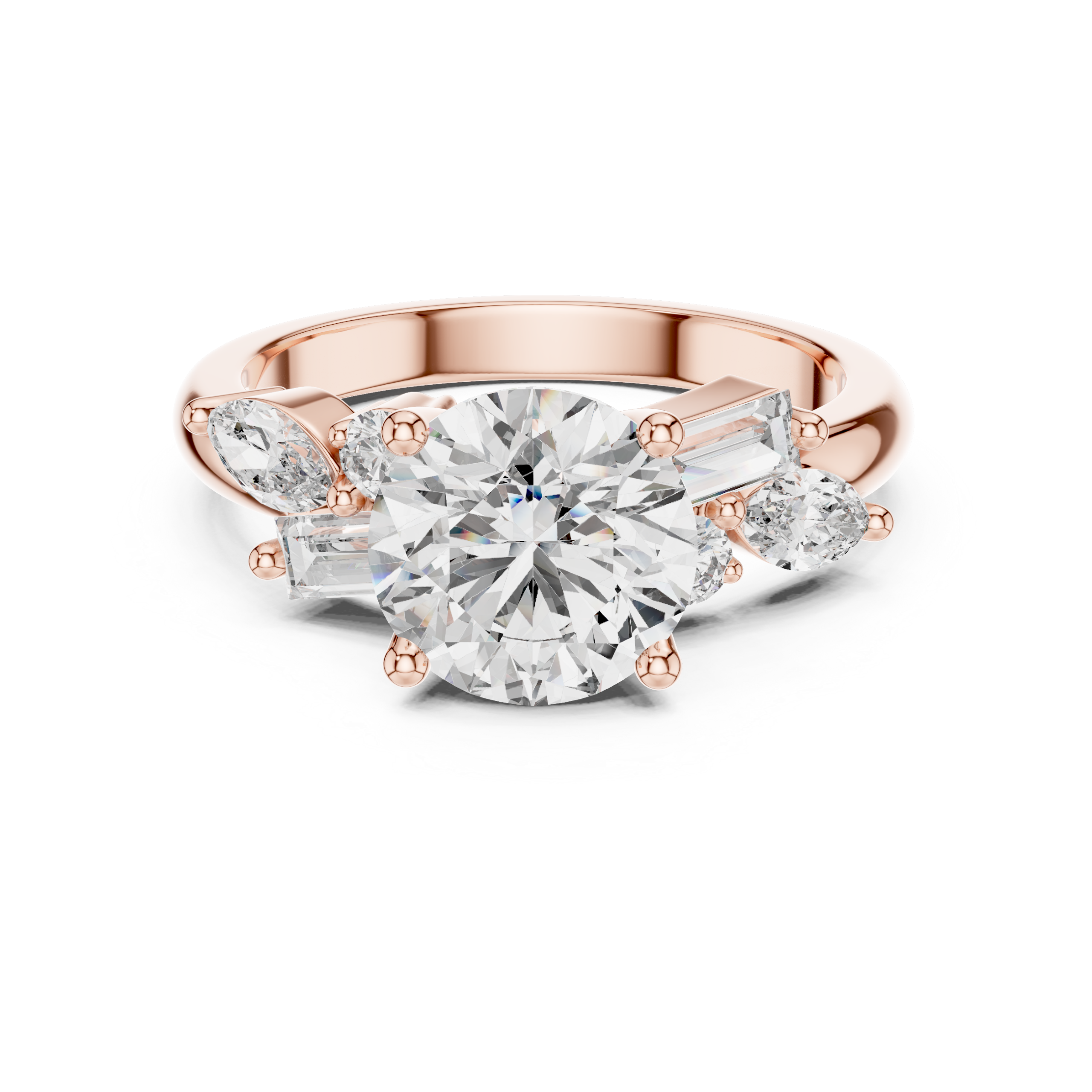 Regal Round Diamond Ring