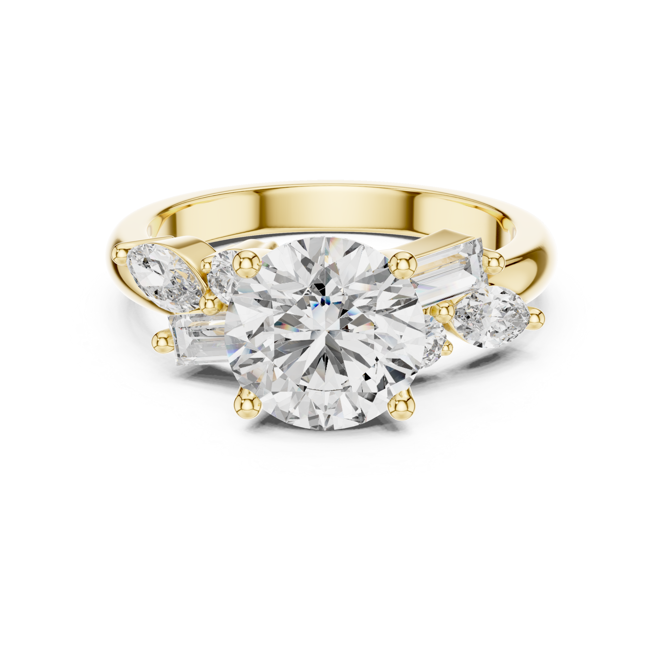 Regal Round Diamond Ring