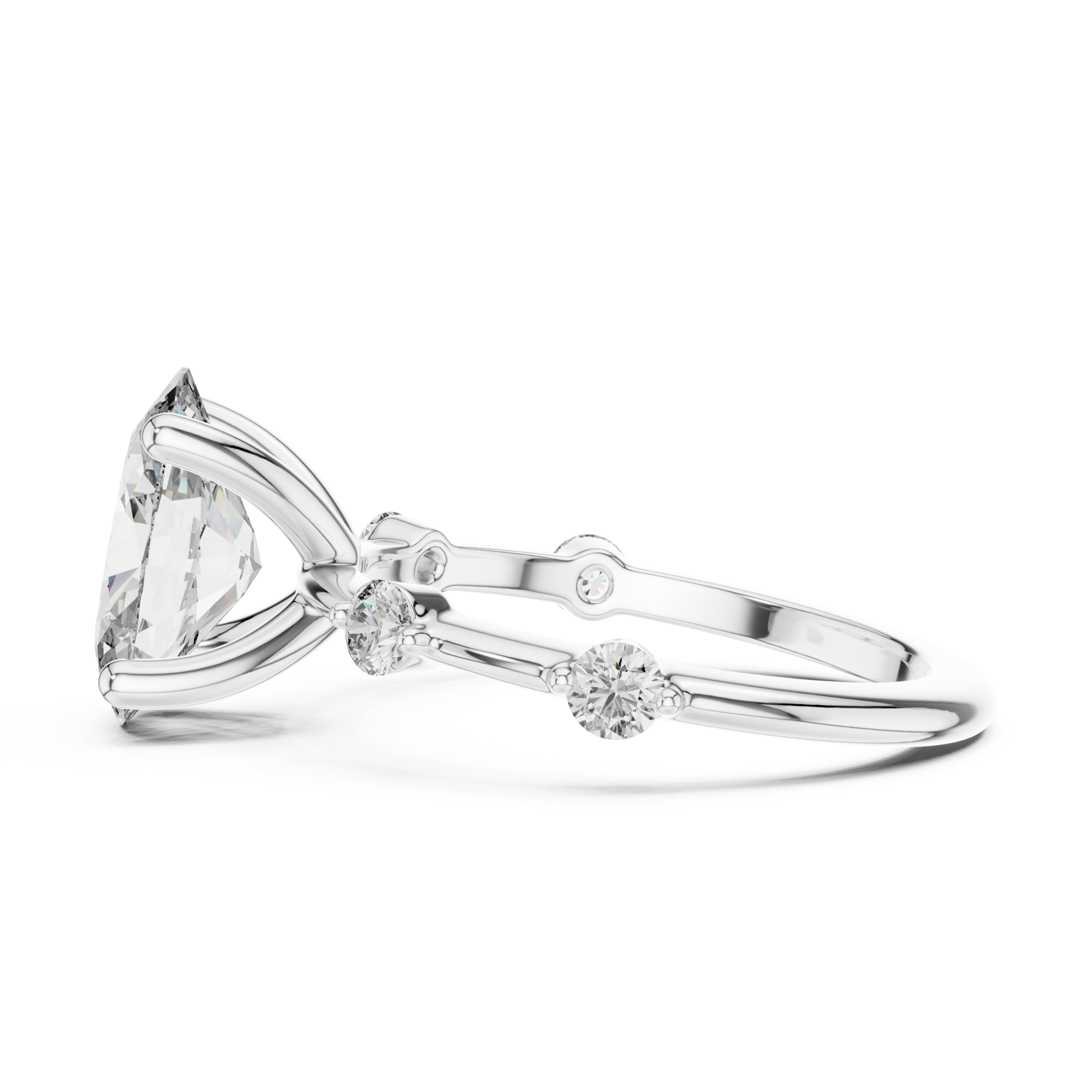 Refined Princess Diamond Ring