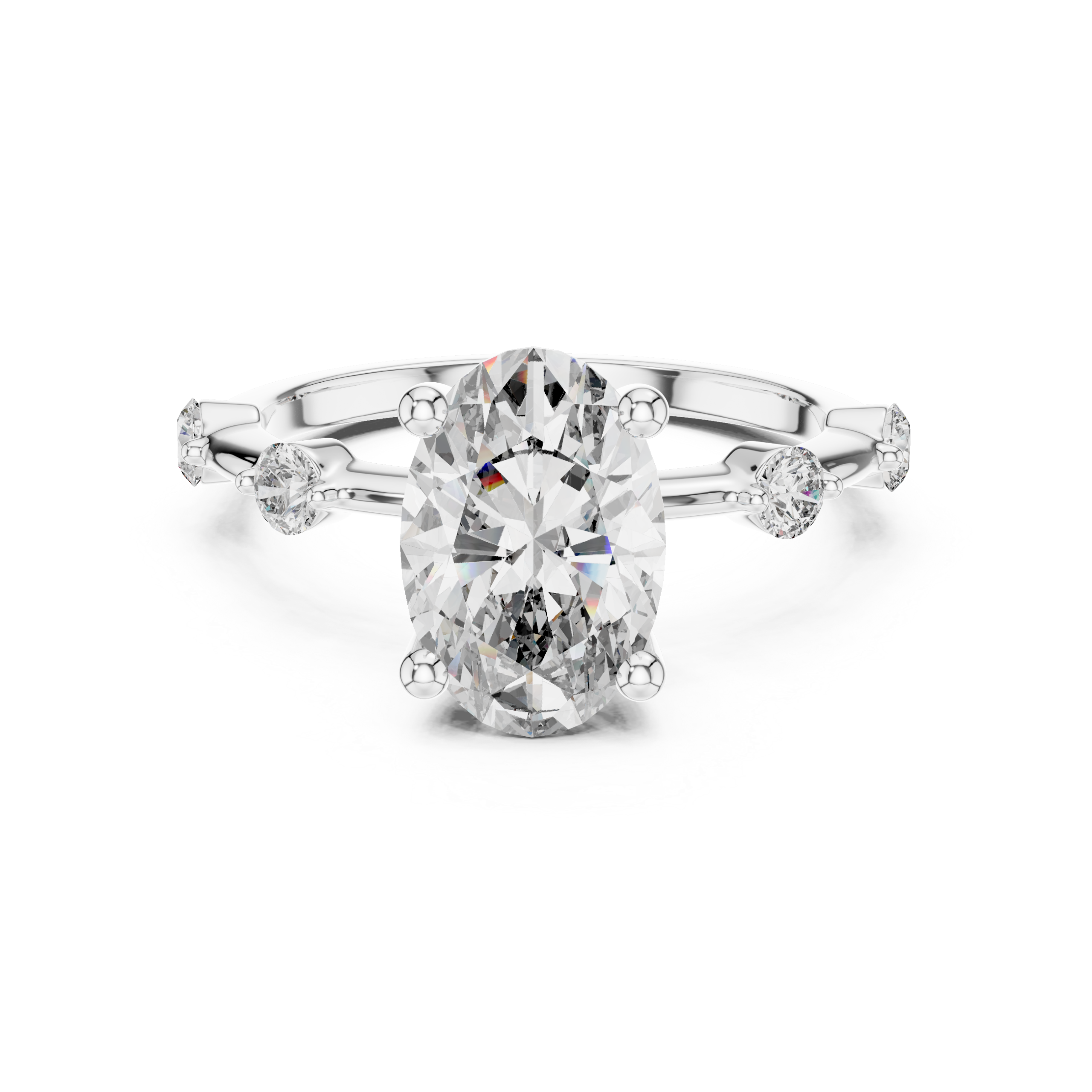 Refined Princess Diamond Ring