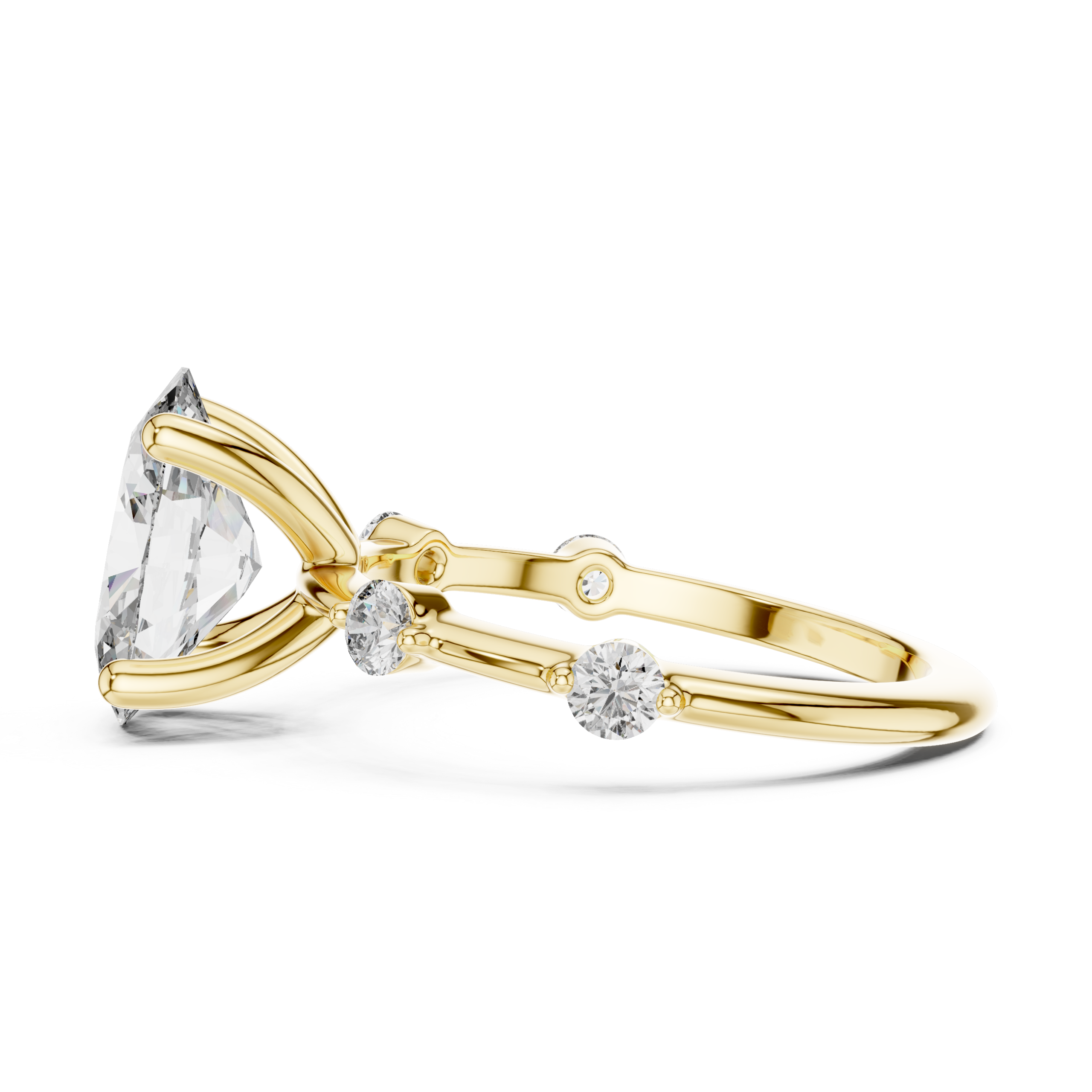Refined Princess Diamond Ring