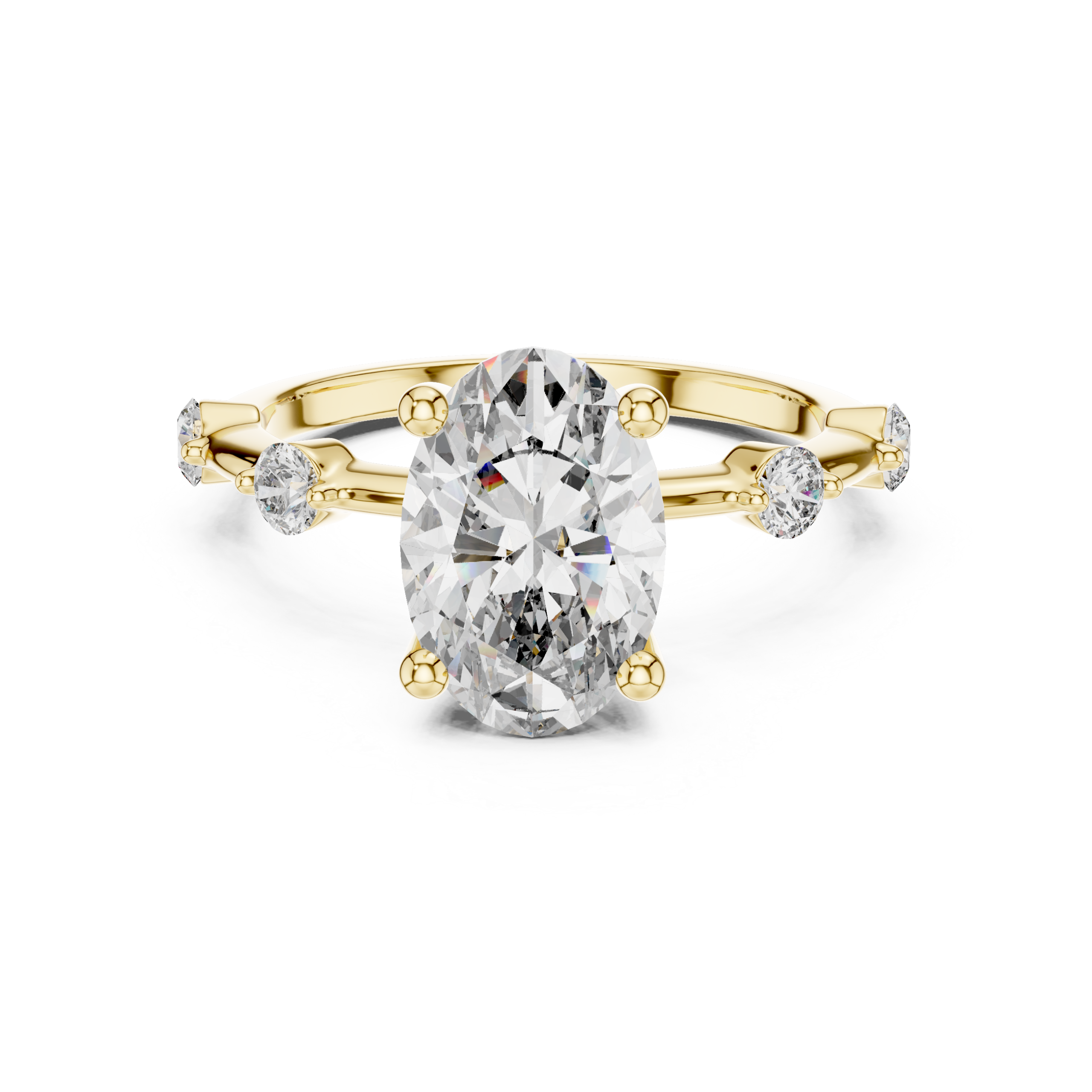 Refined Princess Diamond Ring