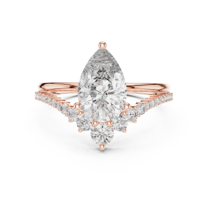 Gleaming Emerald Diamond Ring