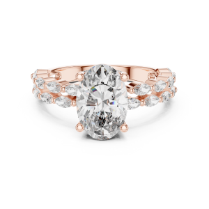 Refined Pear Diamond Ring