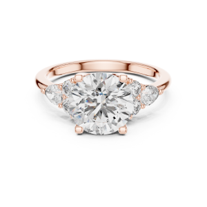 Graceful Shield Diamond Ring