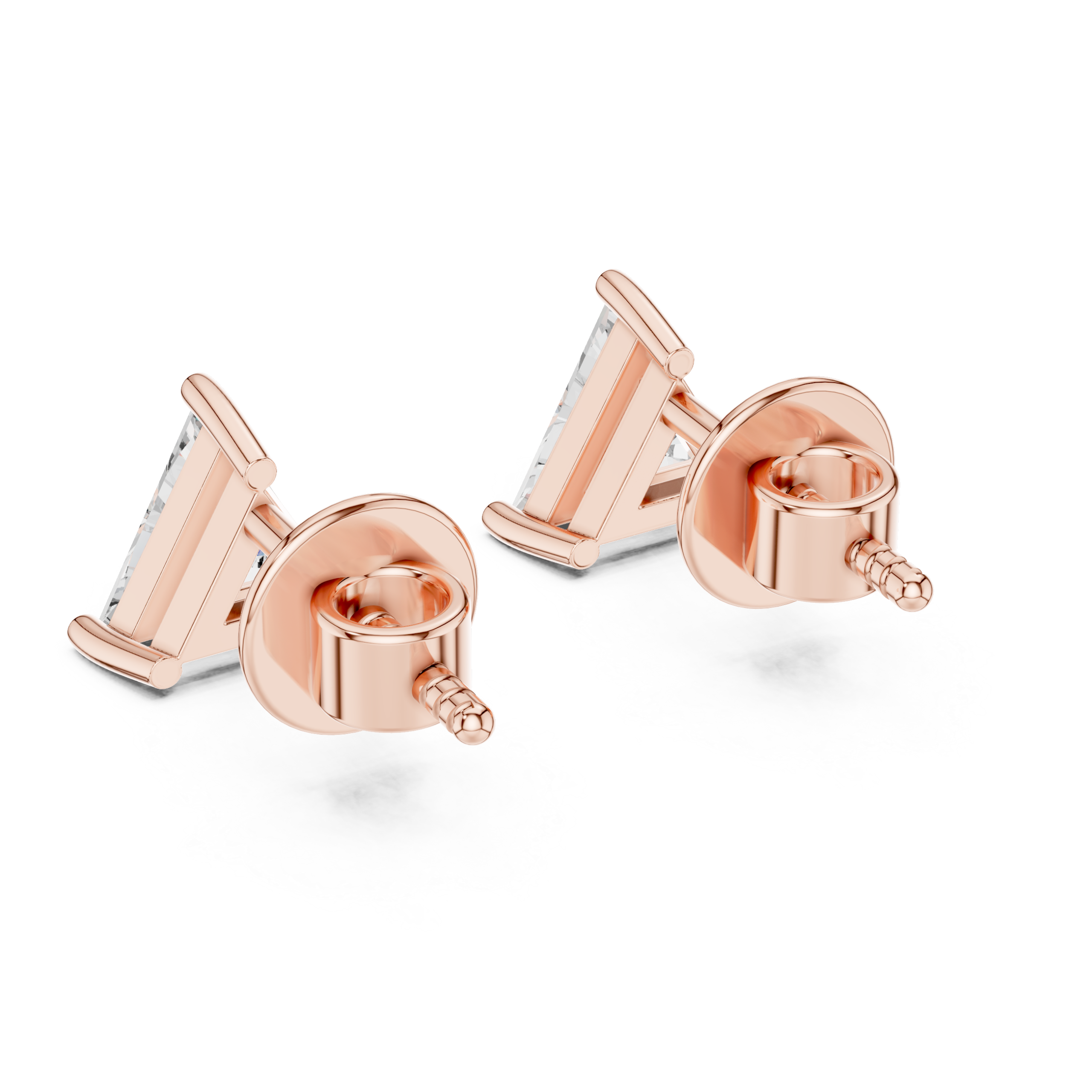 Bold Triangle Diamond Earrings