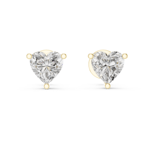Elegant Heart Diamond Earrings