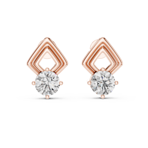 Urban Round Diamond Earrings