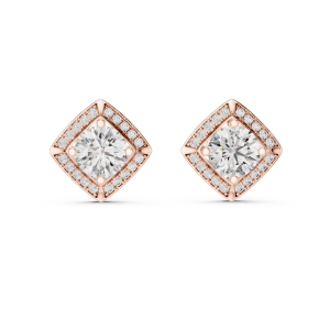 Crystal Round Diamond Studs