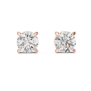 Divine Round Diamond Earrings