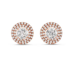 Zen Round Diamond Earrings