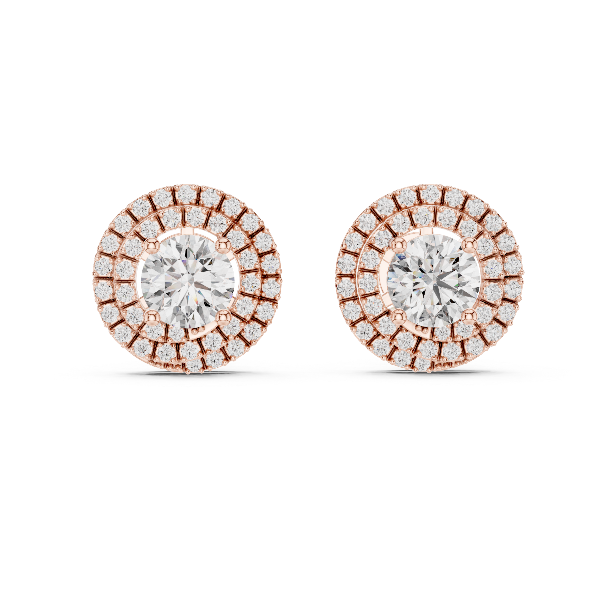 Zen Round Diamond Earrings