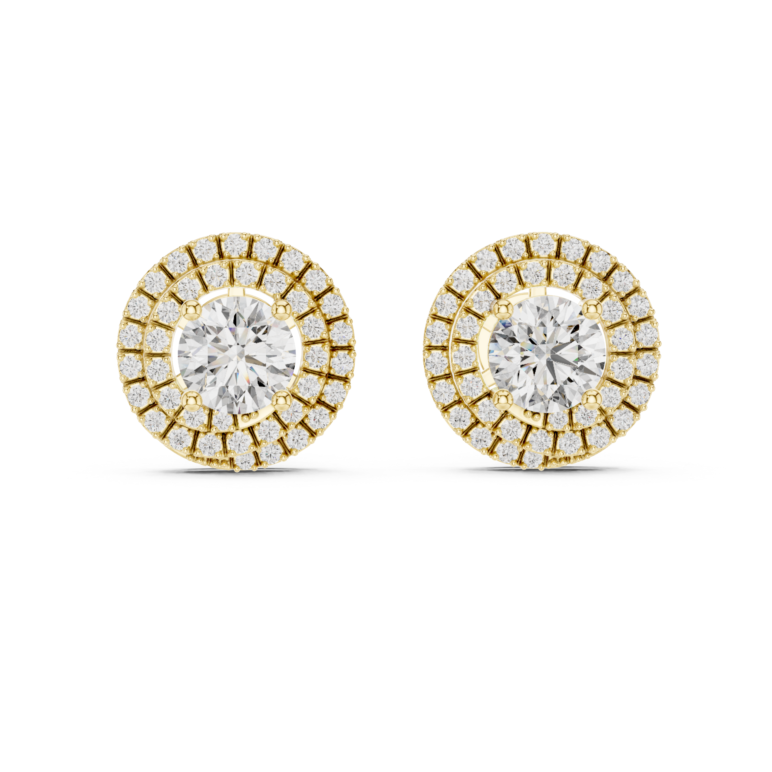 Zen Round Diamond Earrings