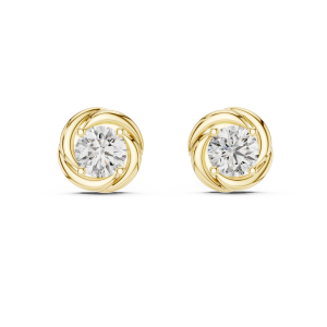 Aura Round Diamond Earrings