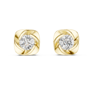 Stella Round Diamond Earrings