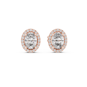 Radiant Oval Diamond Earrings
