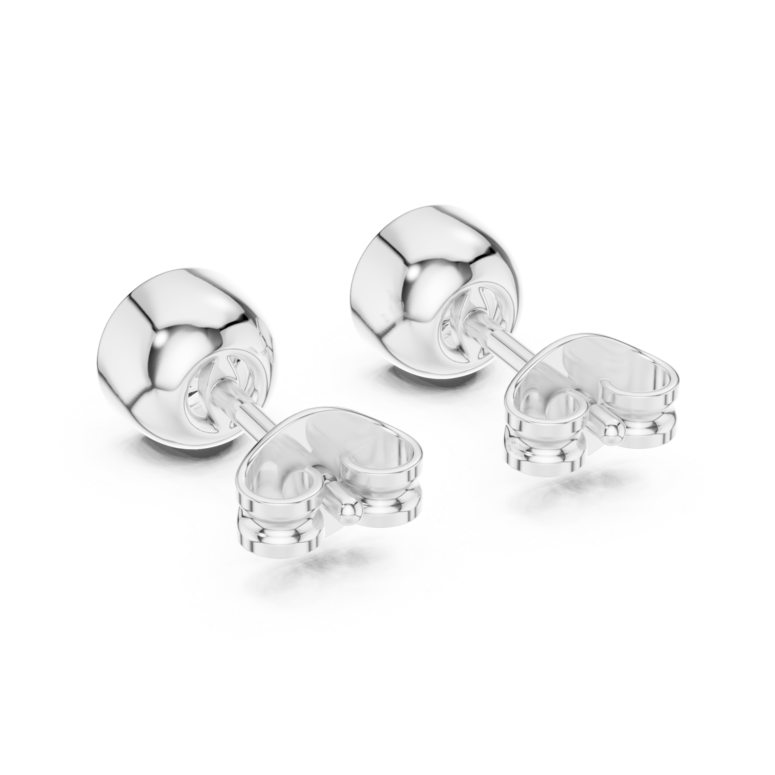 Gleaming Tapered Diamond Earring