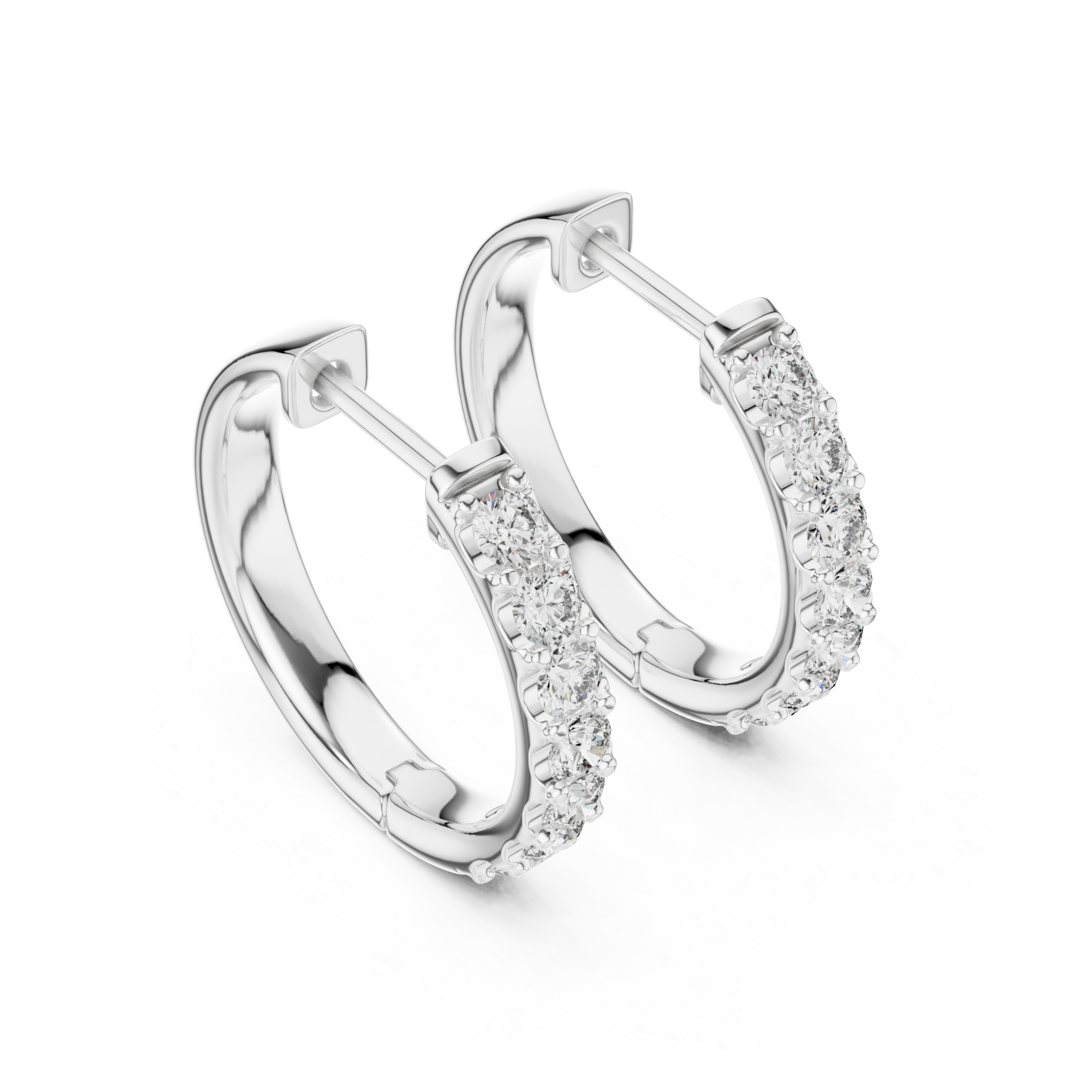 Stylish Baguette Diamond Earring