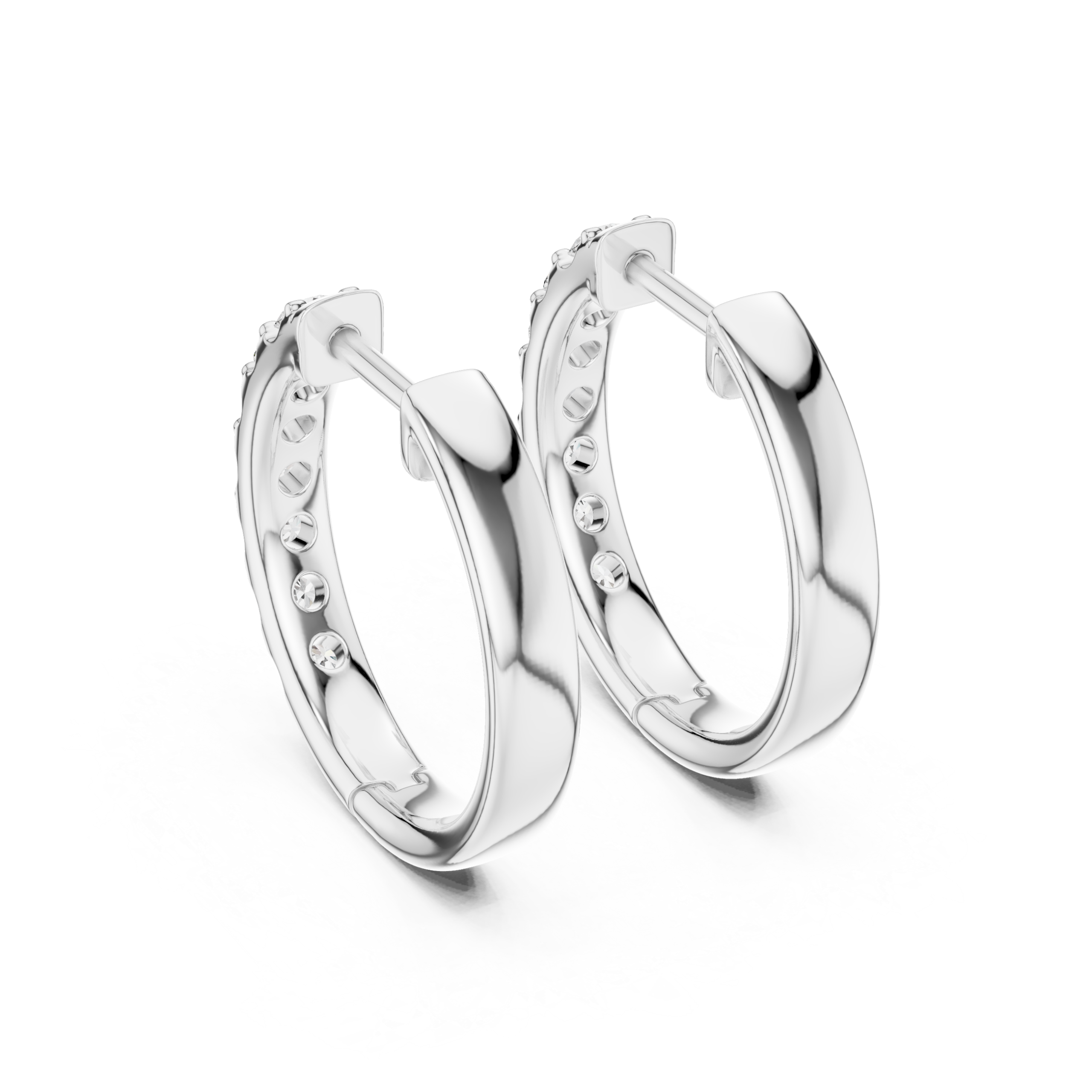 Stylish Baguette Diamond Earring