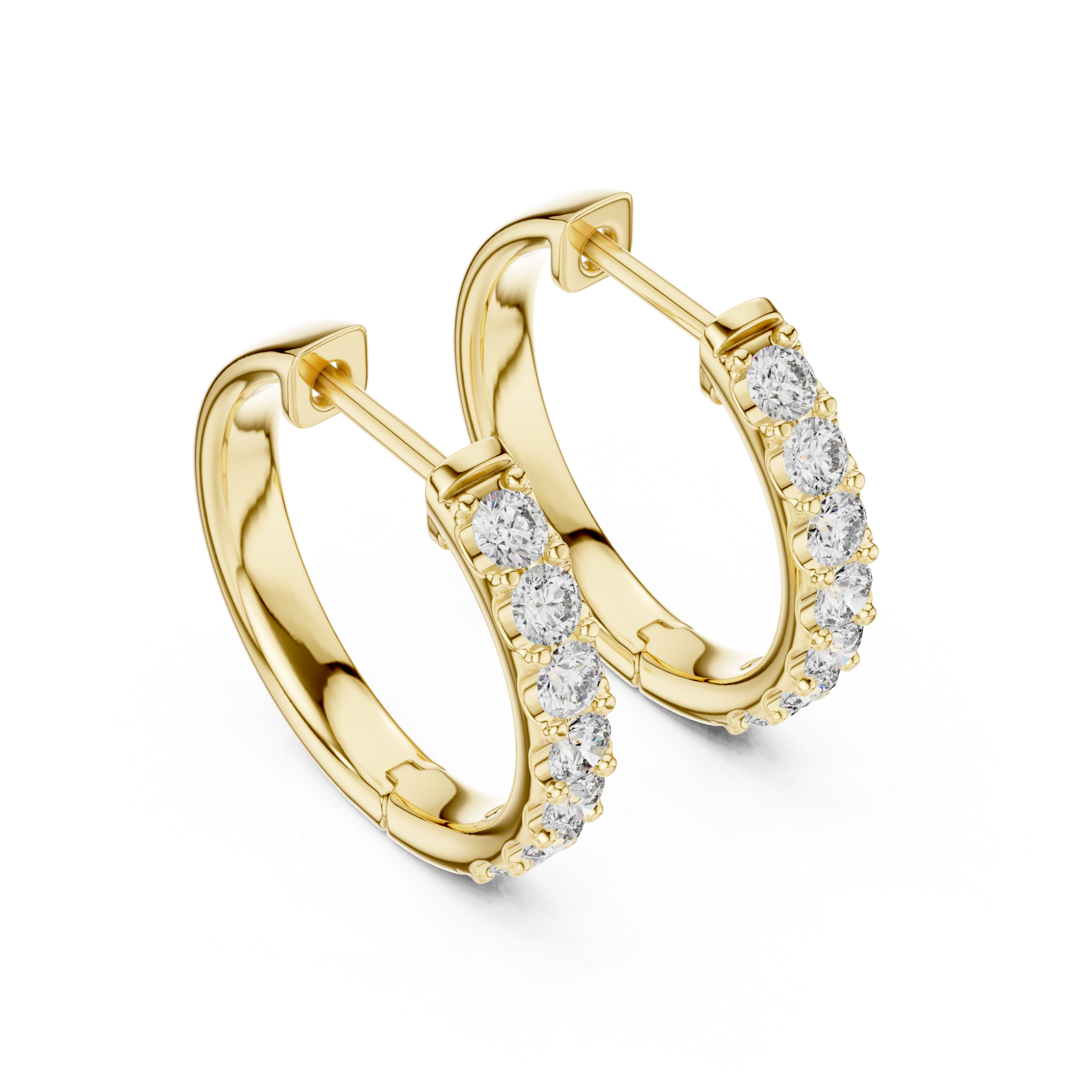 Stylish Baguette Diamond Earring