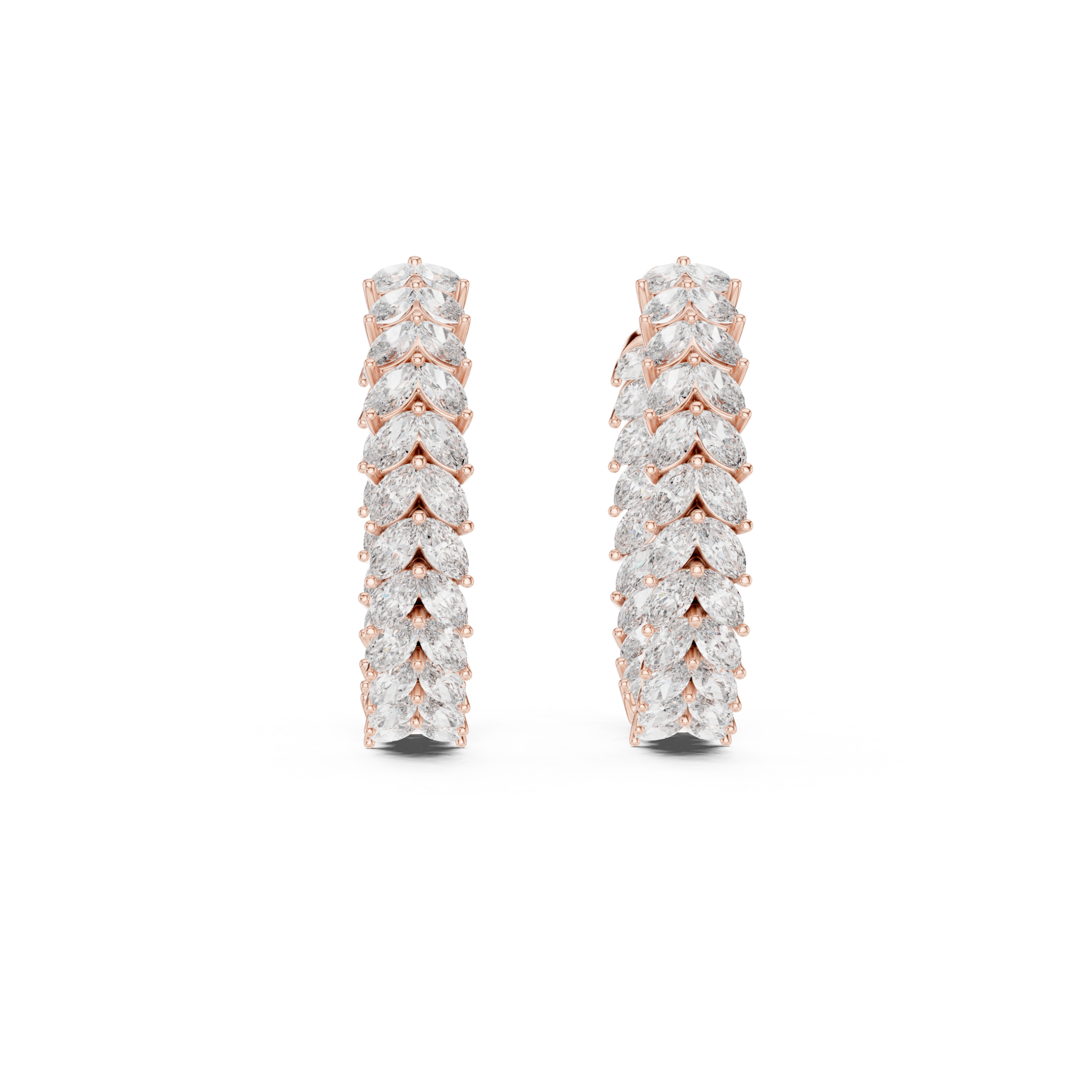 Posh Marquise Diamond Earrings