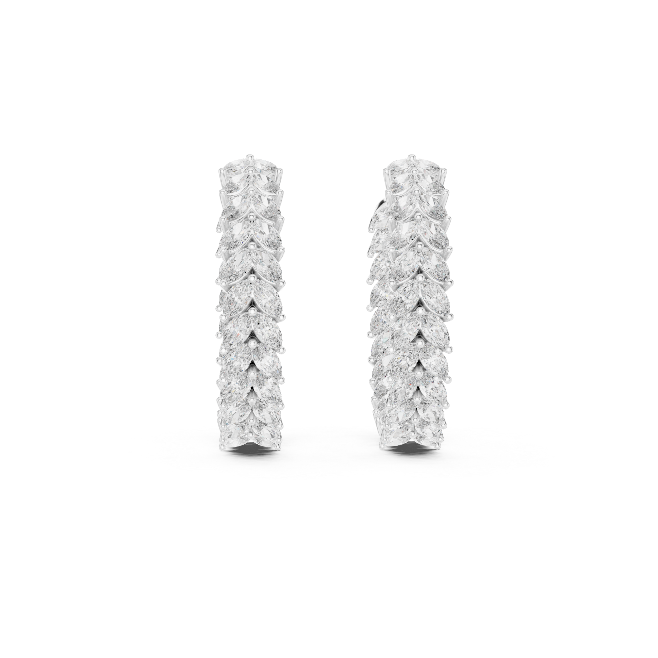 Posh Marquise Diamond Earrings