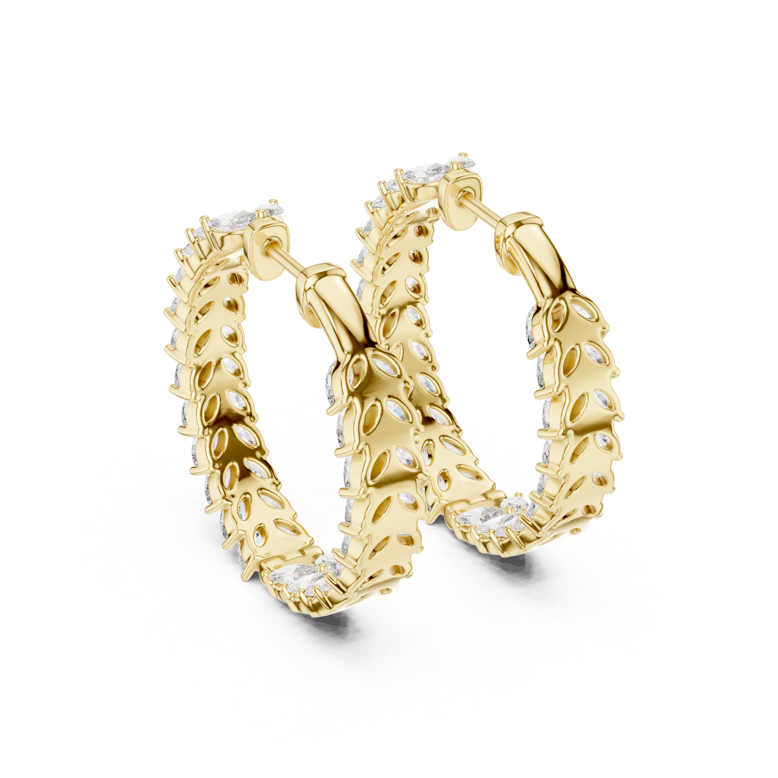 Posh Marquise Diamond Earrings