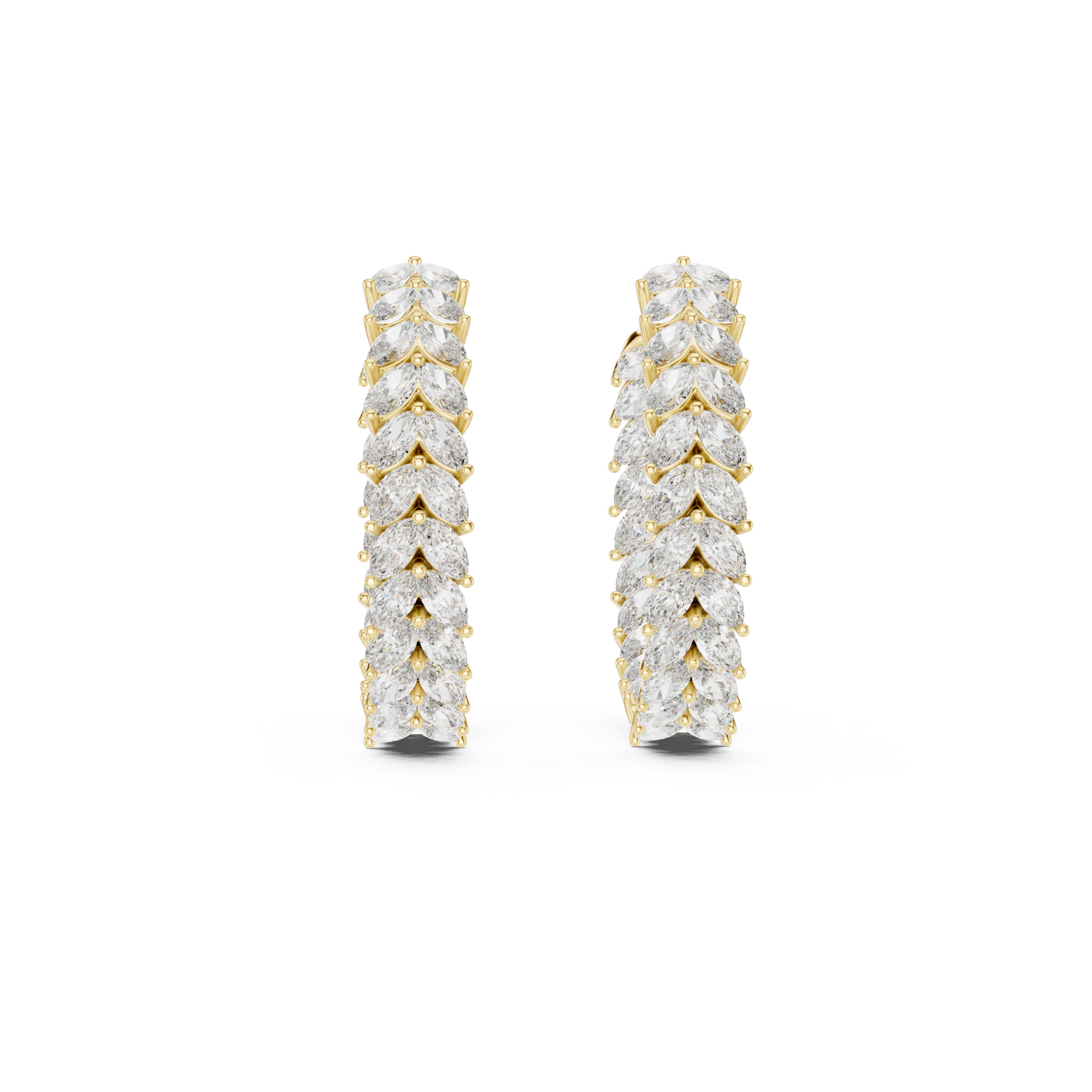 Posh Marquise Diamond Earrings