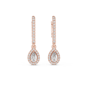 Chic Heart Diamond Earrings