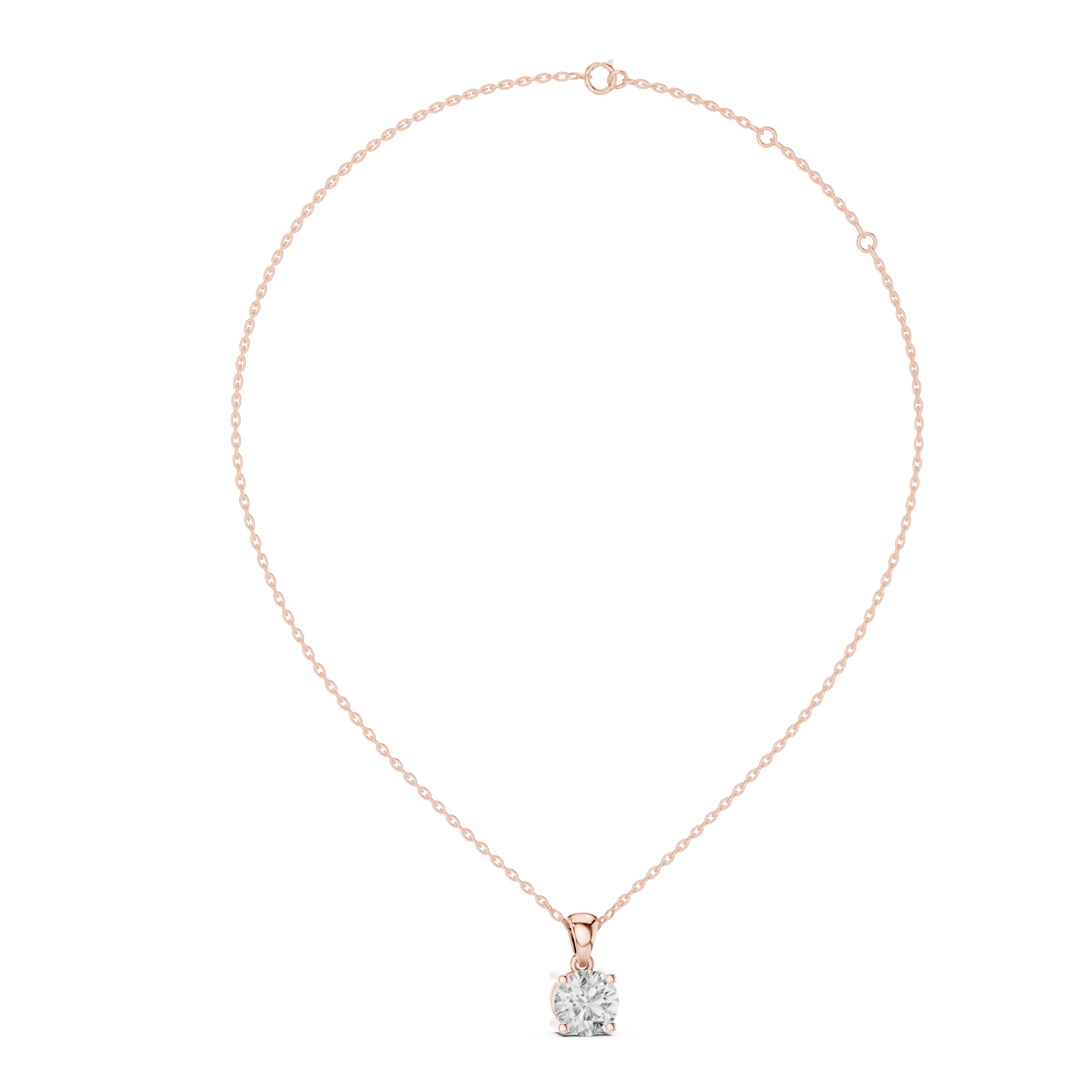 Vogue Asscher Diamond Pendant