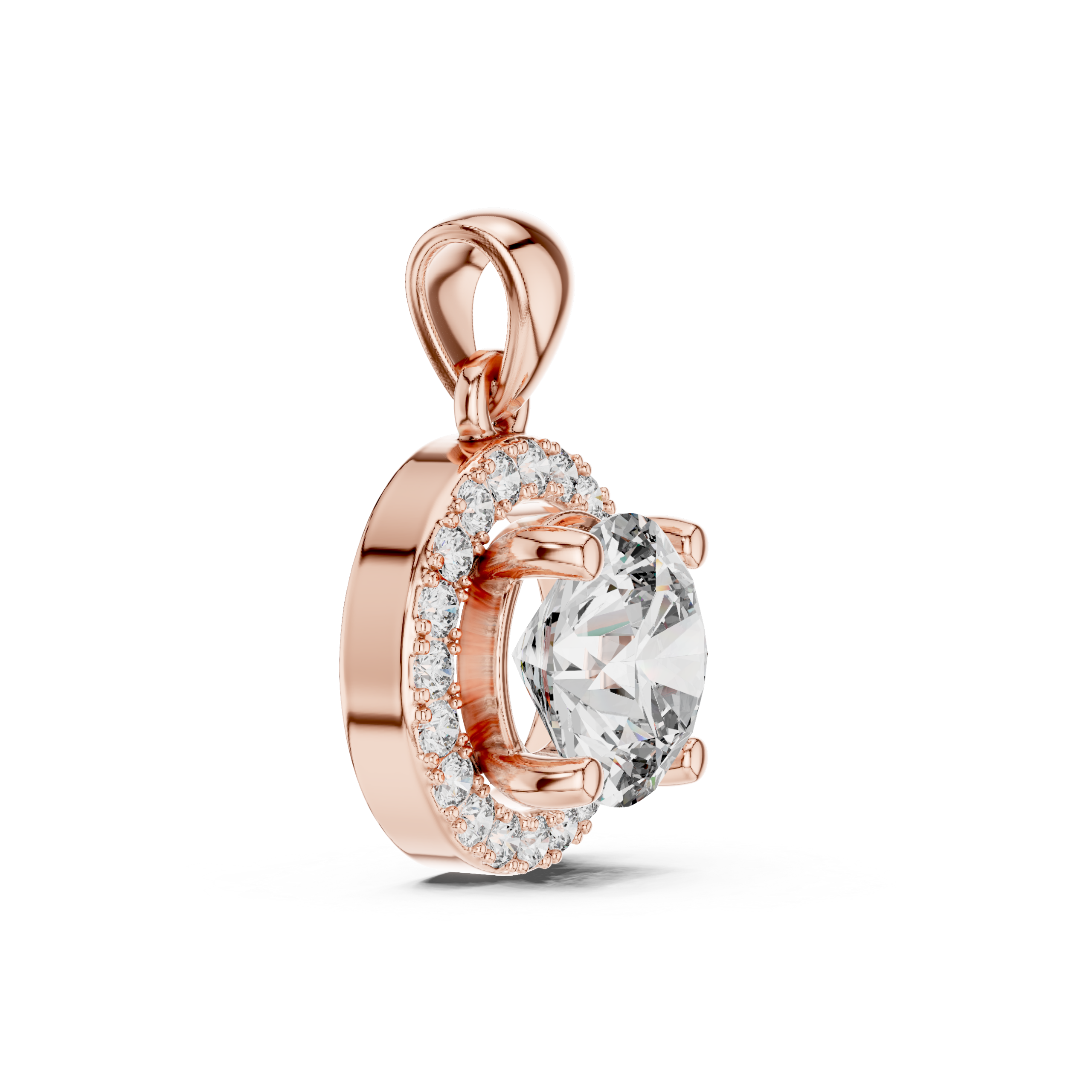 Vogue Shield Diamond Pendant