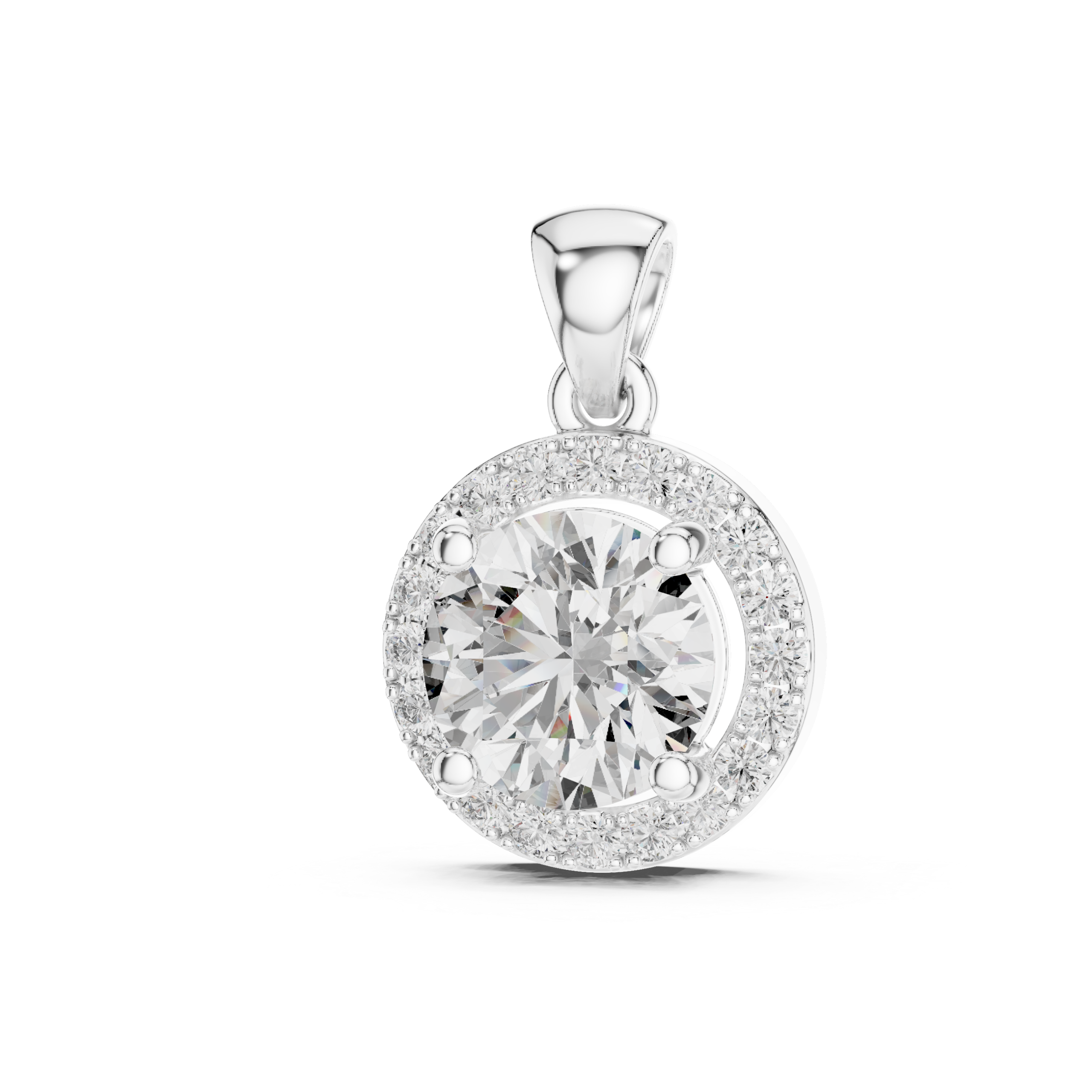 Vogue Shield Diamond Pendant