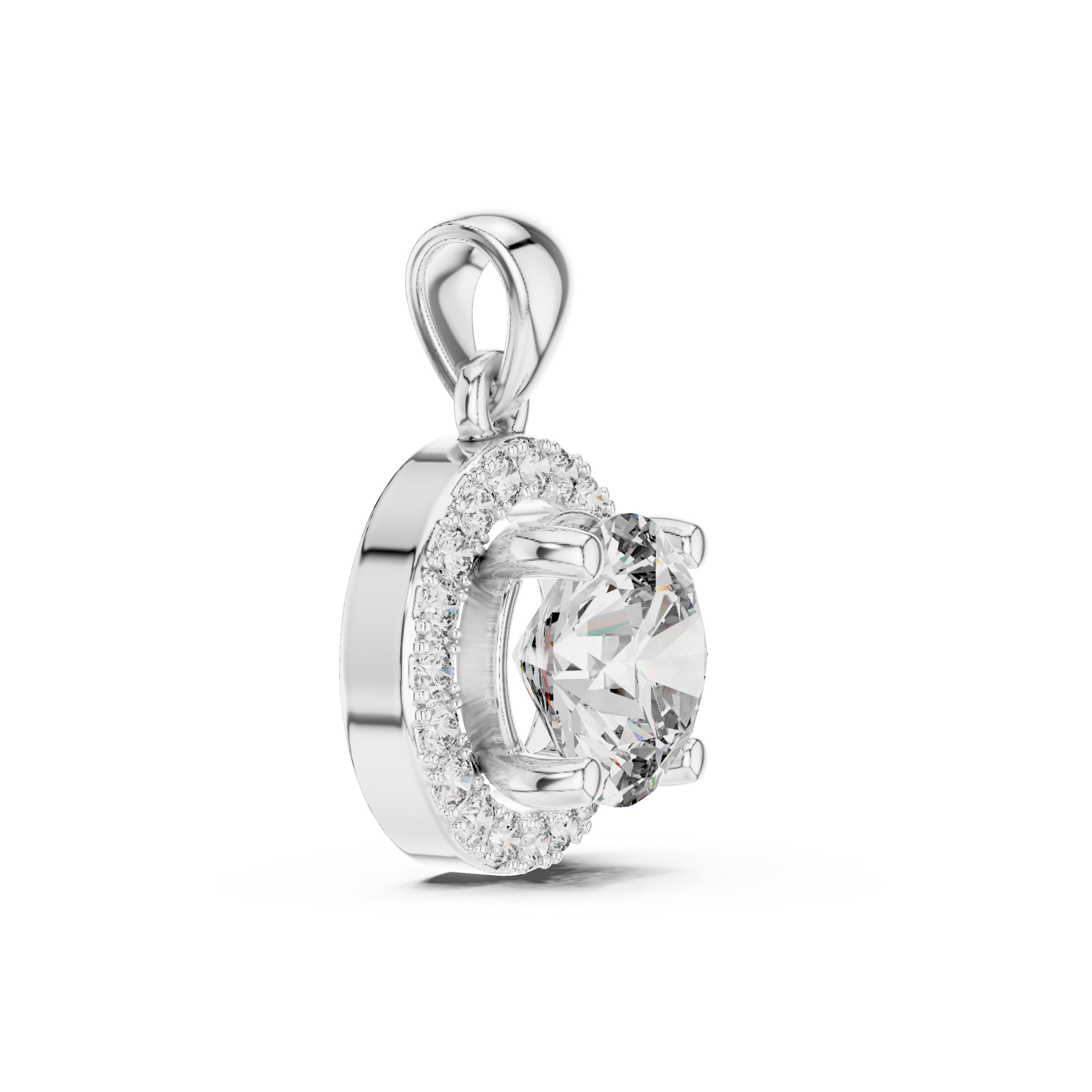 Vogue Shield Diamond Pendant
