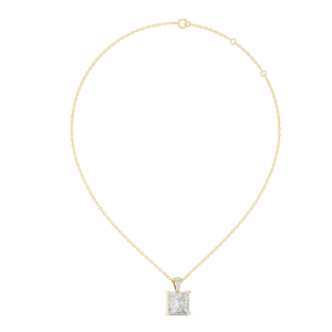 Sleek Emerald Diamond Pendant