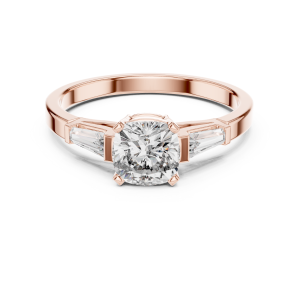 Graceful Emerald Diamond Ring