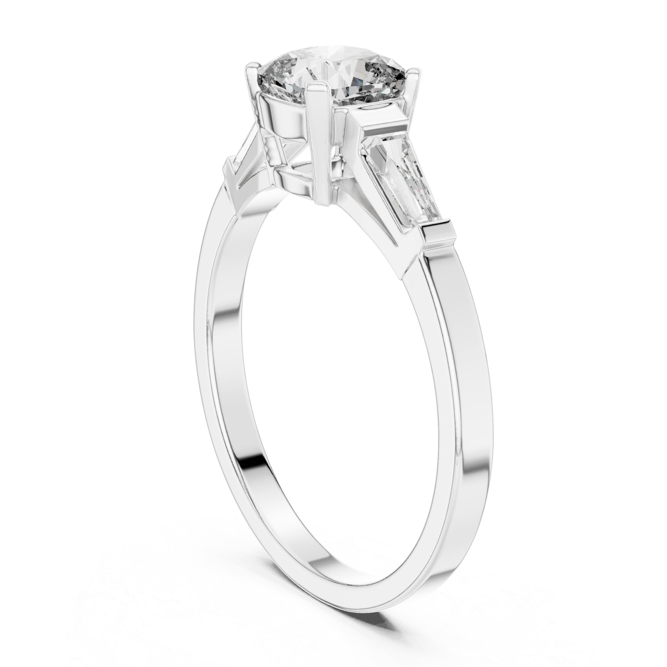 Graceful Emerald Diamond Ring