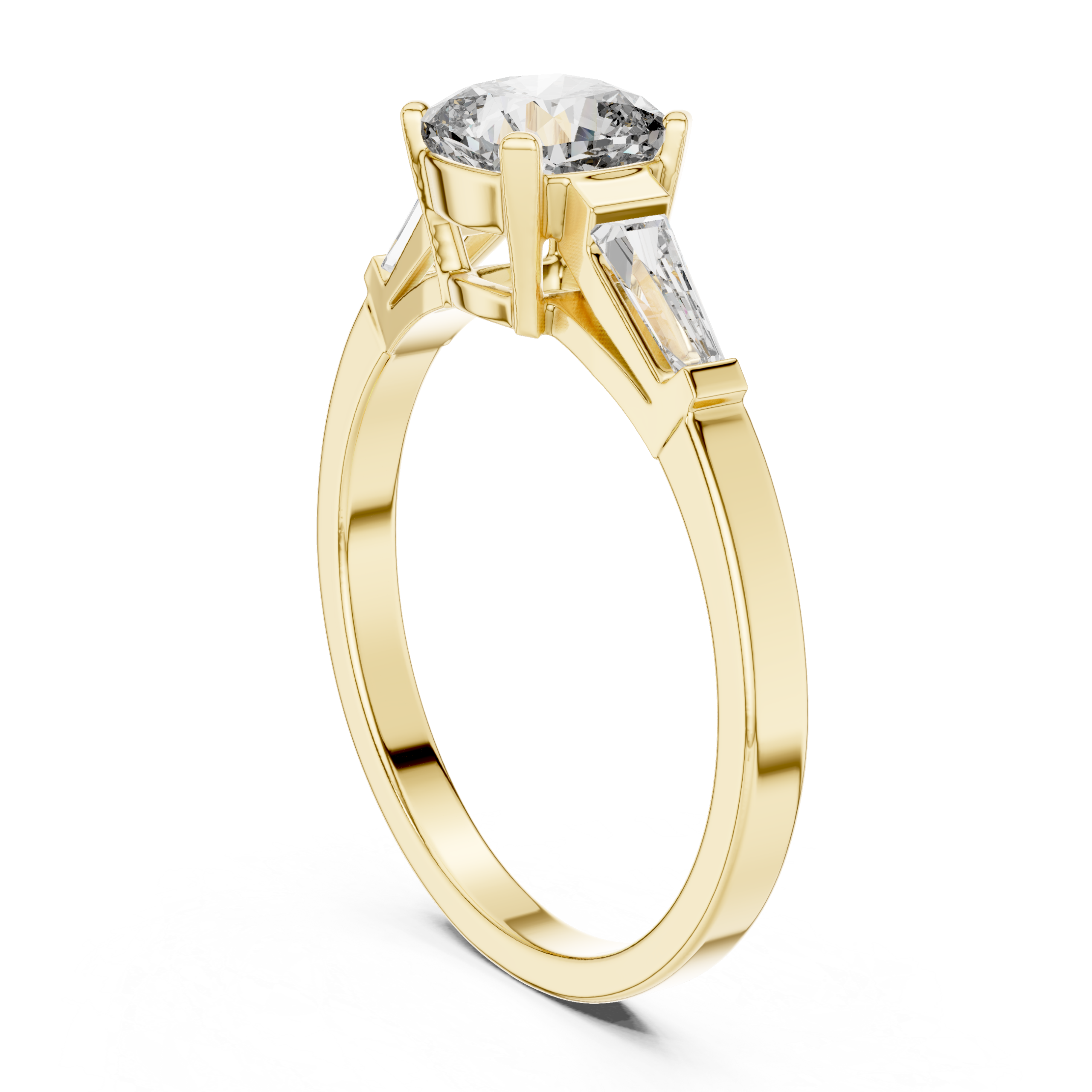 Graceful Emerald Diamond Ring