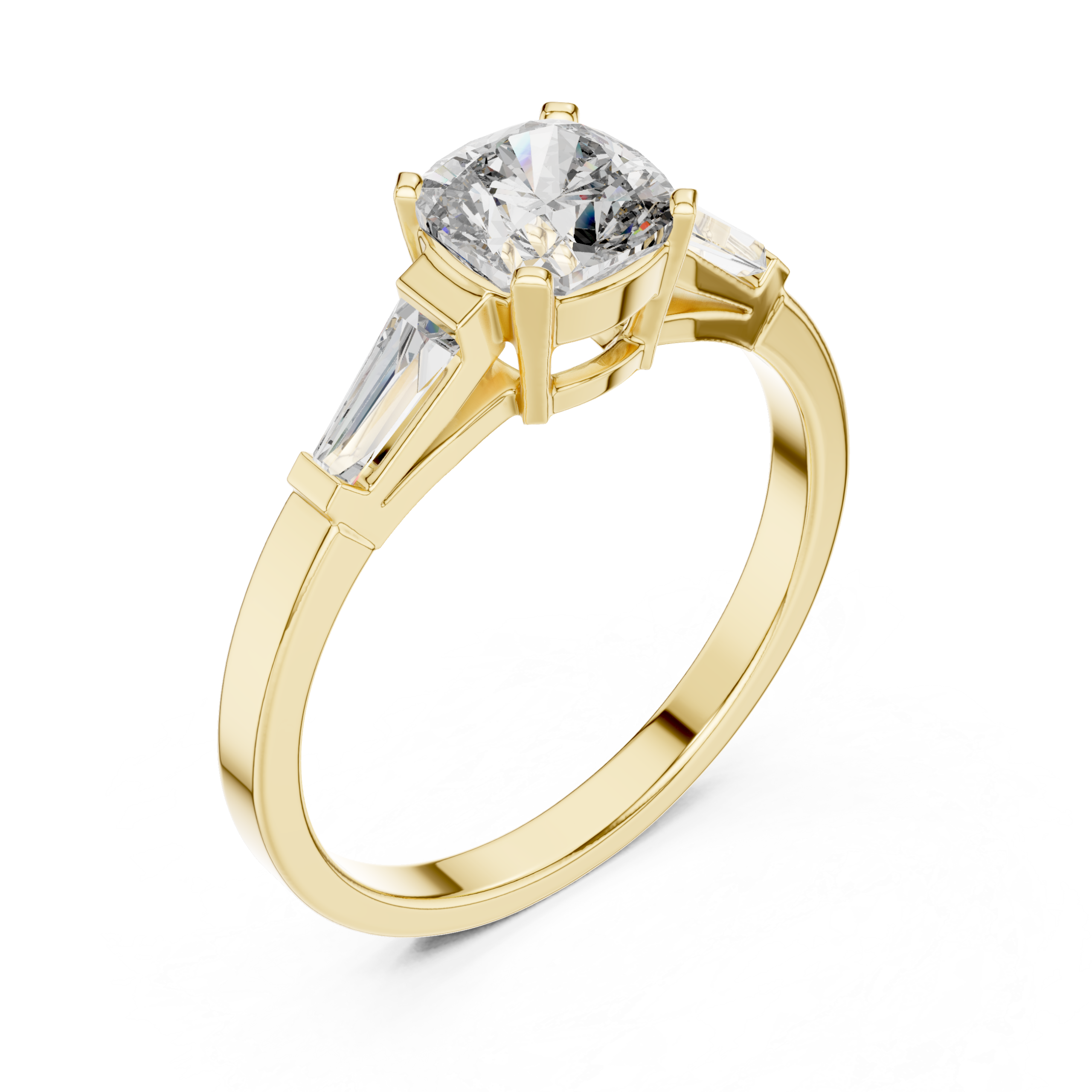 Graceful Emerald Diamond Ring