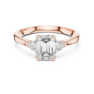Gleaming Triangle Diamond Ring