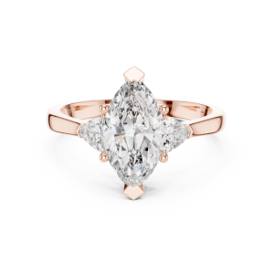 Posh Triangle Diamond Ring