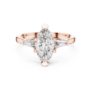 Graceful Radiant Diamond Ring